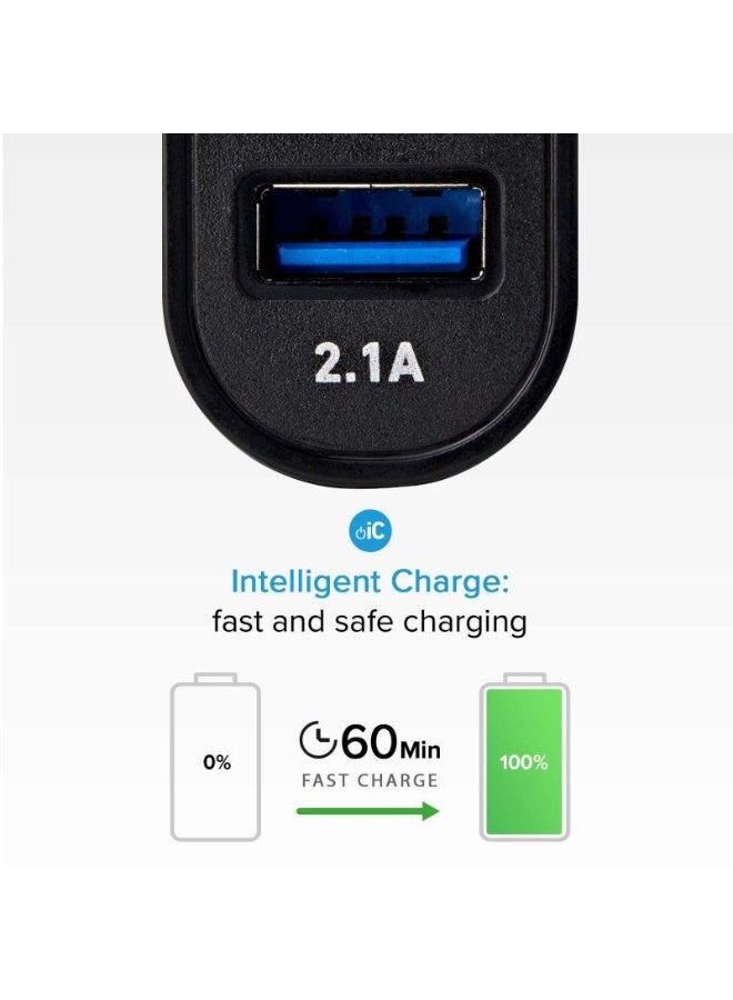 اس بي اس إس بي إس شاحن سيارة 10 وات شحن سريع مع مخرجين (Type-C – USB 2.1A) - Image 3